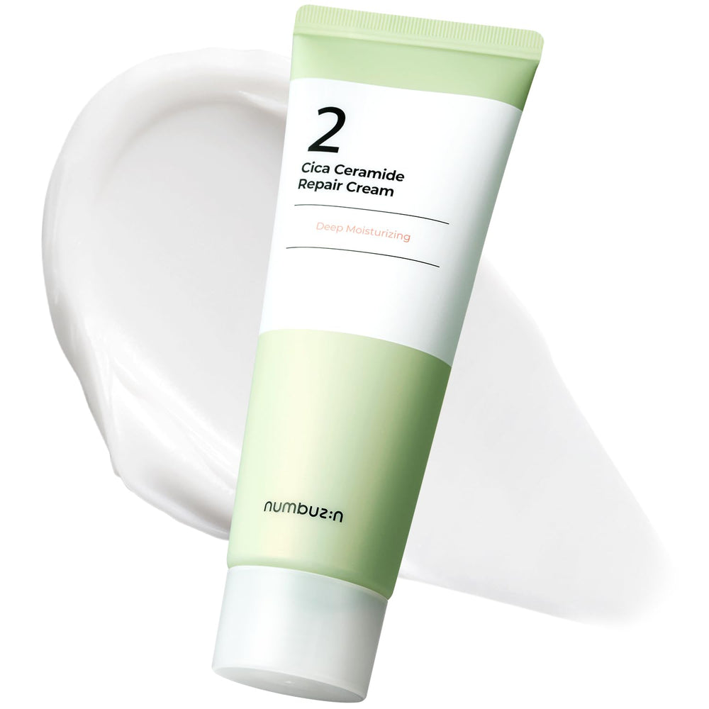 Numbuzin No.2 Crème dans sa bouteille-pompe, application pratique et hydratante.