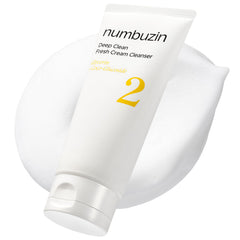 Numbuzin No.2 – Mousse nettoyante en flacon pompe pour un nettoyage en profondeur.