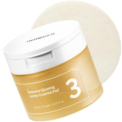 Numbuzin No.3 cotons tonifiants en verre clair pour hydratation douce