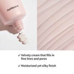 Numbuzin No3 Creme pores-lisses révèle peau plus lisse et uniforme.