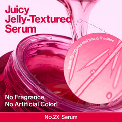 Sérum numbuzin Rose PDRN rend la peau plus ferme et élastique.