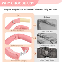 Nunflue foulard satin pour coiffage sans chaleur et douceur