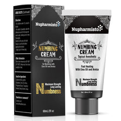 Nupharmco Crème anesthésique en tube pour soulagement ciblé et durable.