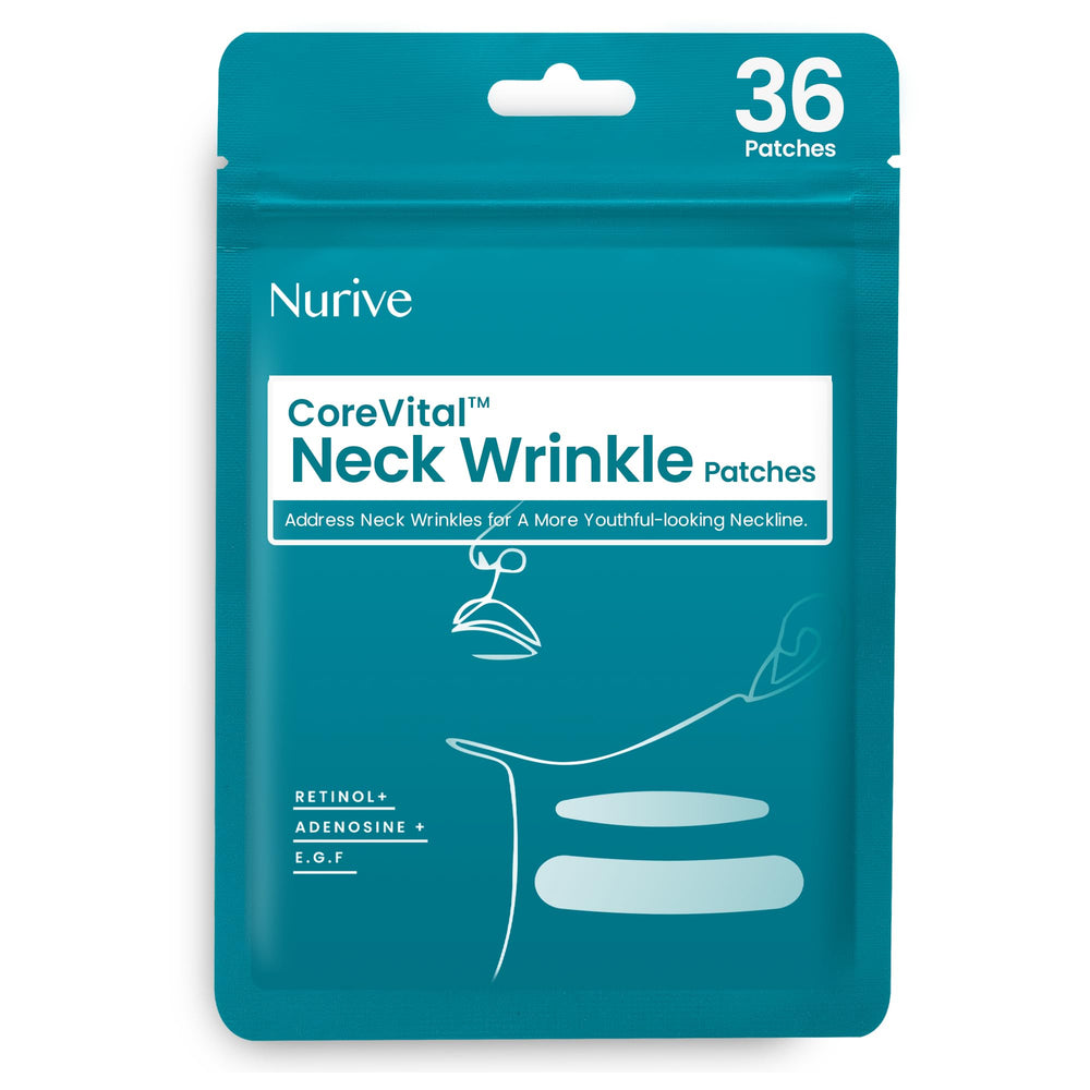 NURIVE Advanced Wrinkle Patches packaging ready for overnight use and discreet wear