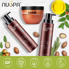Nuspa Masque Argan Marocain, pot, revitalise en profondeur les longueurs.