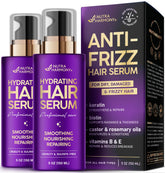 Sérum NutraHarmony, bouteille hydratante pour cheveux soyeux et brillant.