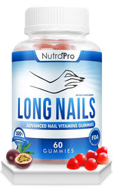 NutraPro emballage gummies croissance des ongles, pratique et sûr.