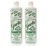 Nutrine Garlic Shampoo Unscented 20oz bottle front view promotes clean scalp care.