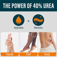 NUVADERMIS crème-urea40-pieds : douceur et hydratation des pieds très secs.