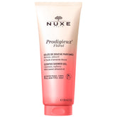 Nuxe Prodigieux Floral – bouteille élégante pour une douche parfumée.