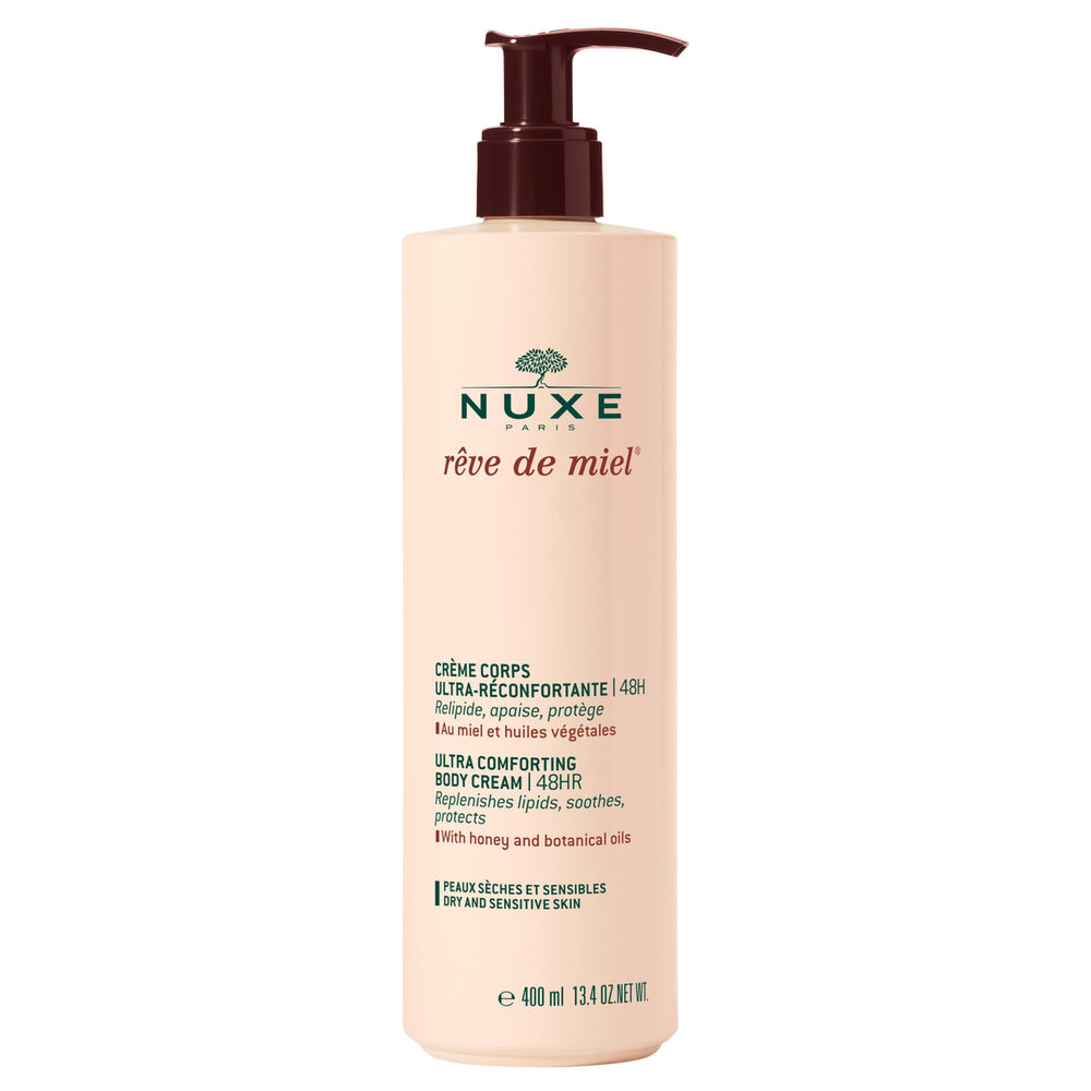 Nuxe Rêve de Miel crème corps hydratante pour peaux sèches et sensibles.