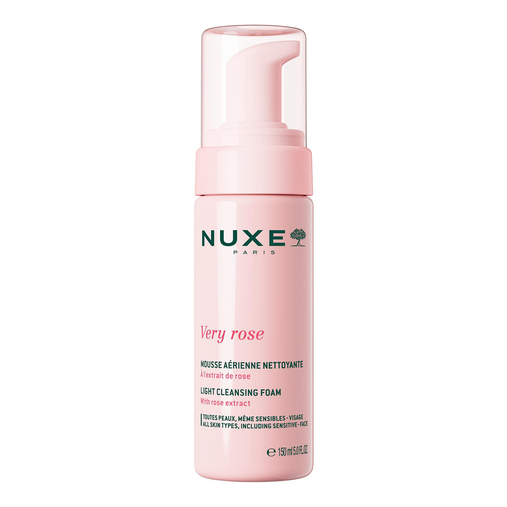 Nuxe Very Rose – mousse nettoyante à pompe purifie en douceur