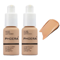 Nvyue PHOERA Foundation 104 Buff Beige bottle for smooth application