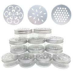 Nwsrayu ensemble 12 pots 80ml ronds avec couvercle creux pour diffusion d'arômes.