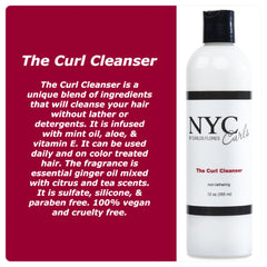 NYC Curls The Curl Cleanser - texture glissante, démêle facilement les boucles sans silicone.