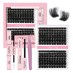 NYCAAR kit cils bouquets 3D ensemble pour looks variés à domicile.