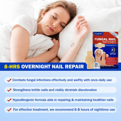 Nyloriaine patch tissu respirant — port discret et confort tout au long de la nuit.