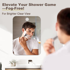 Nyosye miroir douche anti-buée épaisseur 3 mm, design élégant et léger.