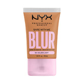 Nyx Bare With Me Blur Tint flacon Lumière dorée pour une peau uniforme et lumineuse.