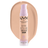 NYX Bare With Me Concealer Serum — Flacon élégant pour une hydratation durable.