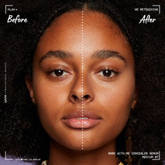 Texture légère du concealer-serum pour un fini naturel sur la peau
