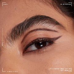 NYX Brow Glue et Lift & Snatch, duo pour un effet laminé des sourcils.