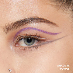 NYX PROFESSIONAL MAKEUP crayon yeux mécanique violet, glisse facilement sur la paupière.