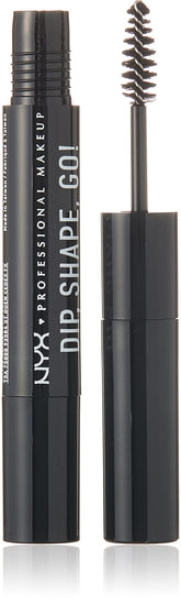 NYX Dip Shape Go Brow pomade avec pinceau angulaire pour un remplissage précis et longue tenue.