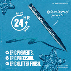 NYX PROFESSIONAL MAKEUP Epic Ink Glitz Liner – reflets métalliques éclatants et durables.