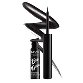NYX Epic Wear Metallic Liner avec brosse fine pour précision nette et longue tenue.