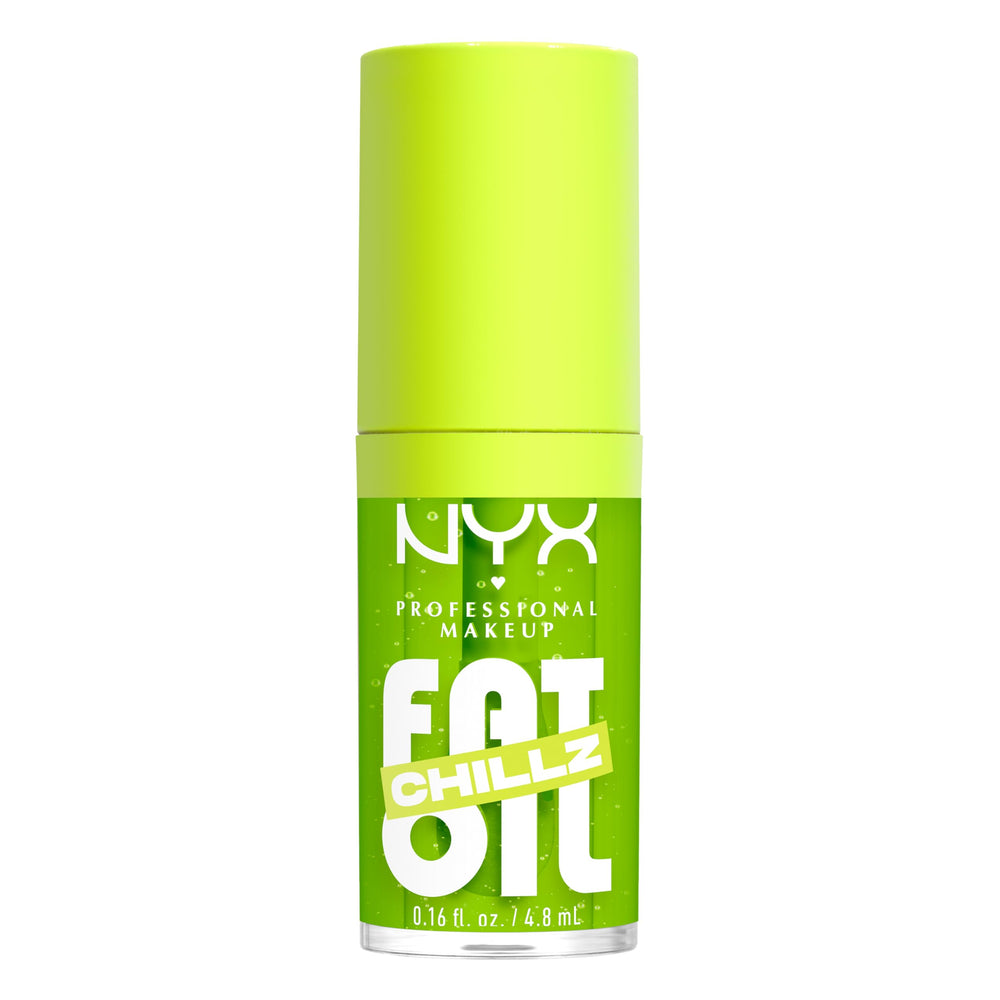 NYX Fat Oil Chillz Kiwi Freeze – brillance hydratante sur les lèvres.