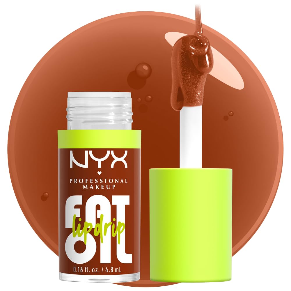 NYX PROFESSIONAL MAKEUP Fat Oil Lip Drip - bouteille brillante pour lèvres hydratées et lumineuses
