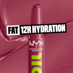 NYX PROFESSIONAL MAKEUP Fat Oil Slick Click — teinte rose pour effet naturel et lumineux.
