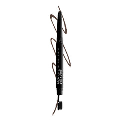 NYX Fill & Fluff Sourcils Brun — pointe-goutte pour dessiner des poils précis.