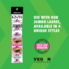 NYX Jumbo Lash adhésif-cils invisible offre une fixation discrète sans colle visible.