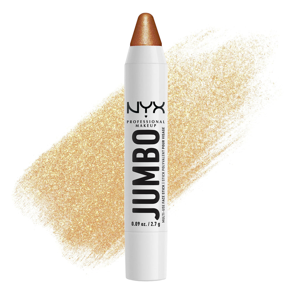 NYX Jumbo Multi-use Face Stick Pomme Dorée sur les joues pour un glow naturel.