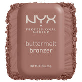 NYX Professional Makeup Matte Buttermelt Bronzer en poudre pour un fini naturel.