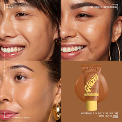 NYX PROFESSIONAL MAKEUP Buttermelt Glaze peau-glow—uniforme et teint radieux.