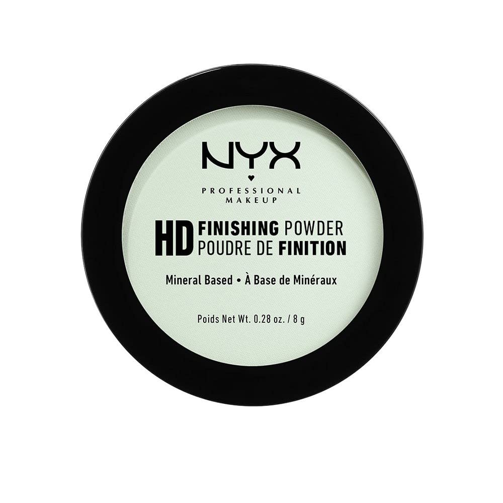 NYX Professional Makeup HD Poudre Finissante compacte menthe pour un fini mat et léger