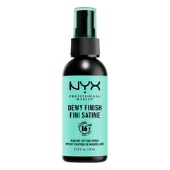 NYX Professional Makeup spray fixateur visage, finition lumineuse et tenue longue durée.