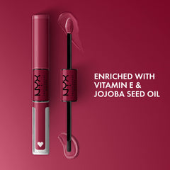 NYX Shine Loud top coat brillance ultra pour un fini clair et brillant.