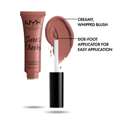 Nyx Sweet Cheeks Teint Crème — swatch Nude'Tude pour visualiser la teinte sur peau