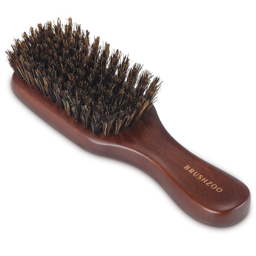 Brosse barbe O BRUSHZOO avec poils de sanglier pour démêler en douceur.