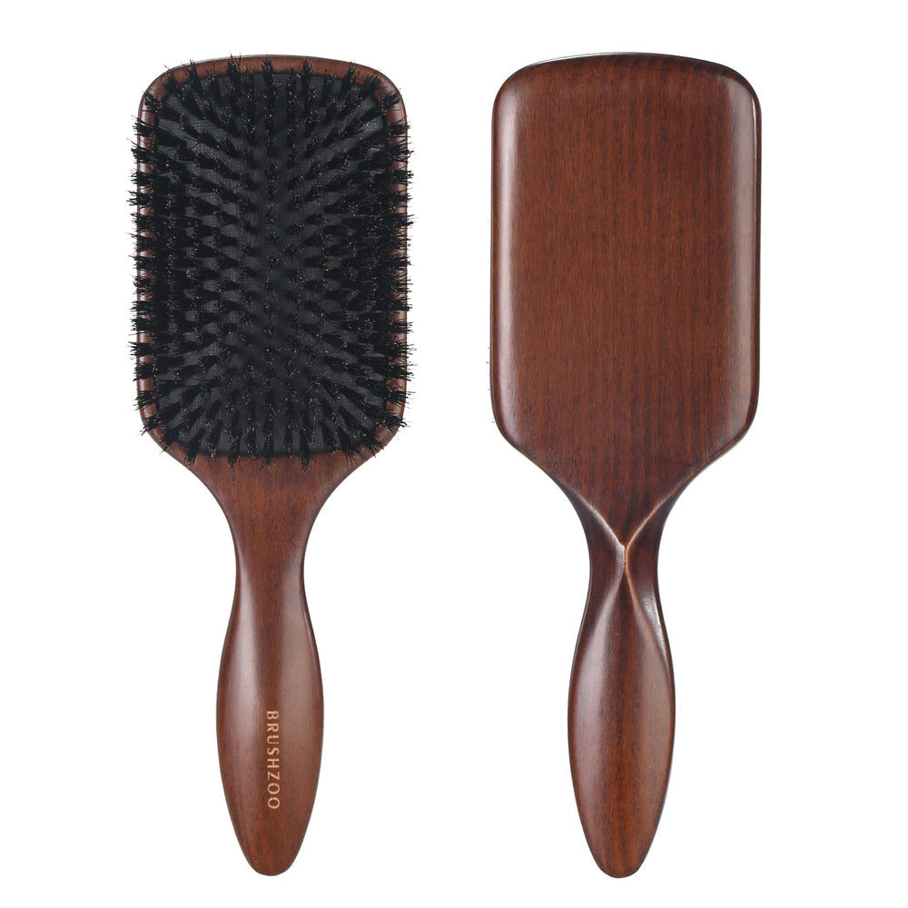 Brosse O BRUSHZOO à poils de sanglier pour soin naturel des cheveux