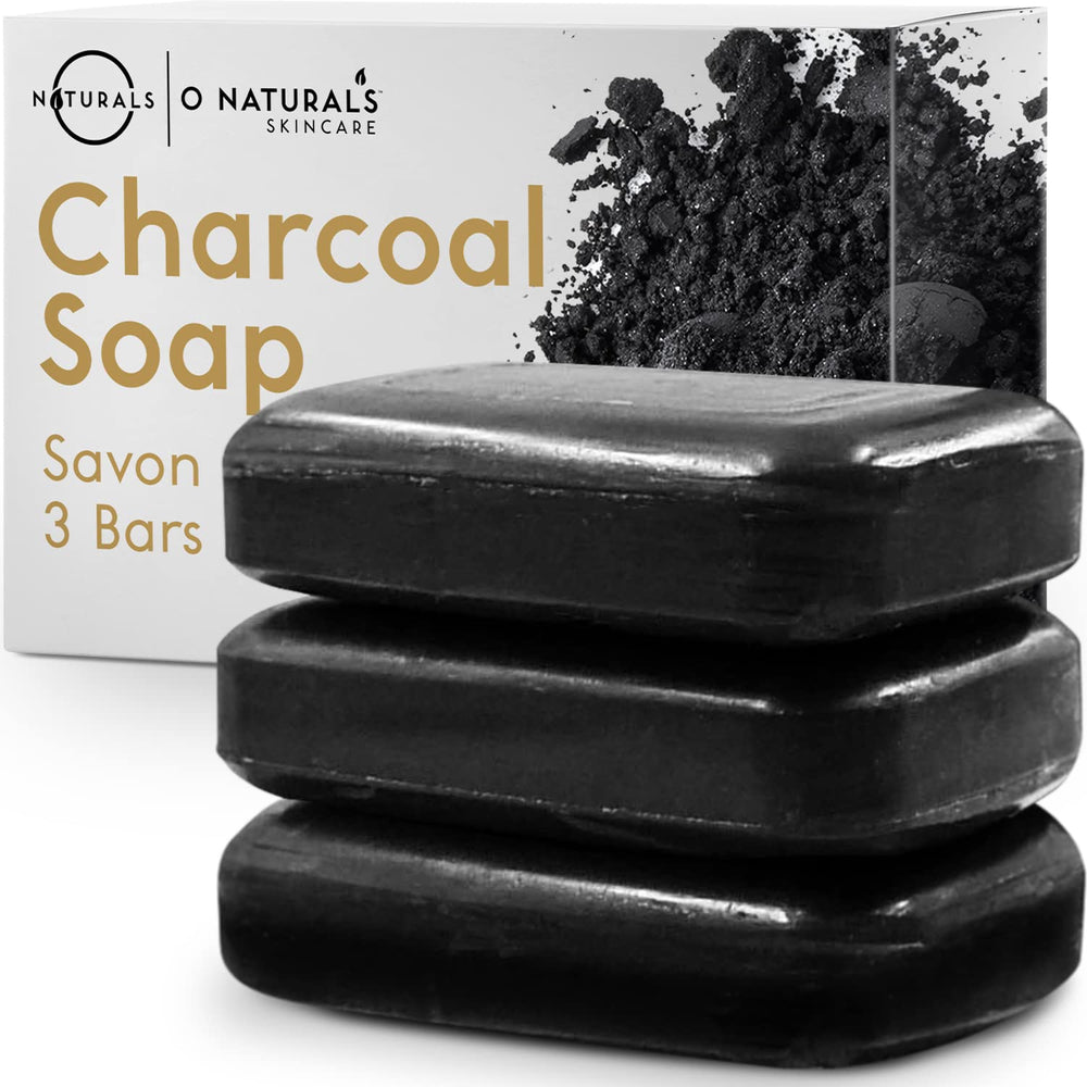 Savon O NATURALS au charbon actif nettoyant visage et corps en douceur.