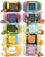 Coffret O NATURALS: ensemble de 10 savons naturels pour un soin quotidien à domicile.