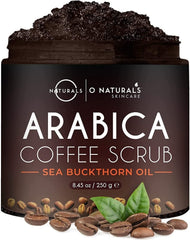 O Naturals gommage corps sel de mer café Arabica pour peau lumineuse