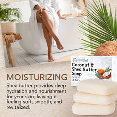 Savon solide O Naturals, texture crème, détail de surface.