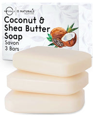 Trio de savons O Naturals en coffret prêt à offrir.