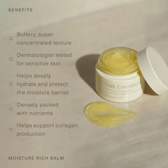 Oak Essentials Balm avec huile d’argousier pour nourrir la peau.